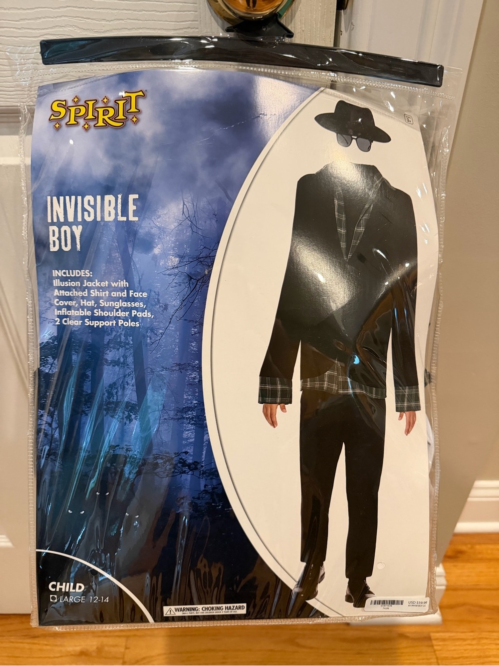 Spirit Invisible Boy Kids Costume